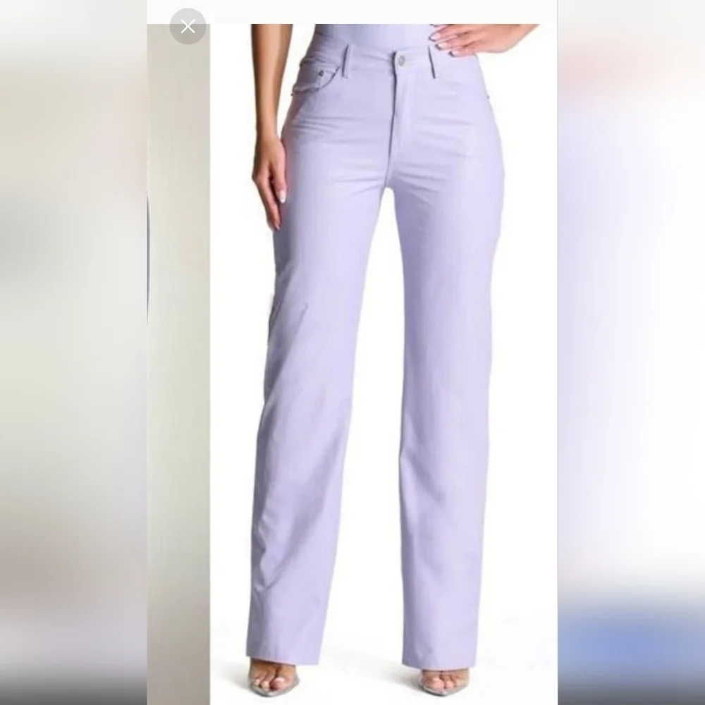 Naked Wardrobe Light Purple Crocodile Printed High Rise Jeans Size S